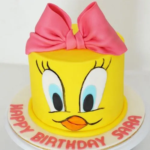 Bow on Top Tweety Cake