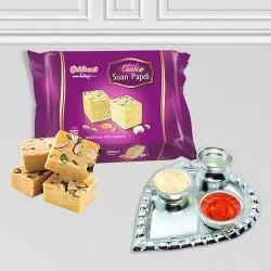 Haldirams Soan Papdi with Pooja Thali