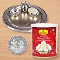 Haldiram Rosgulla N Thali  Free Coin