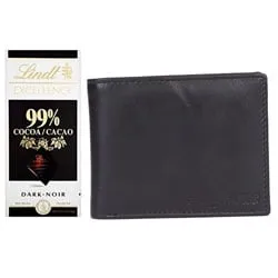 Exquisite Longhorns Wallet with Lindt Excellence Chocolate Bar