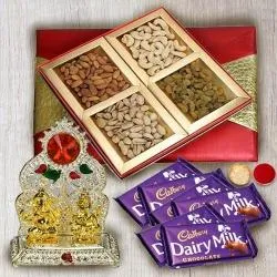 Lovely Combo of Dry Fruits Mandap N Cadbury Dairy Milk Chocolates
