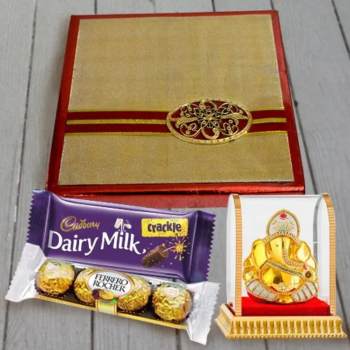 Special Dry Fruits Assortments Chocolates N Vighnesh Ganesh Idol