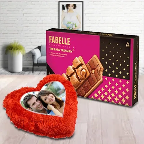 Tasty ITC Fabelle Chocolate Box with Personalized Cushion