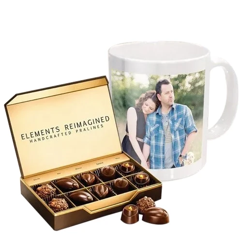 Lovely Personalized Coffee Mug with ITC Premium Chocolates