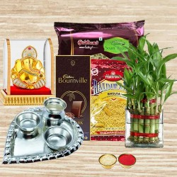Wonderful 2 Tier Lucky Bamboo Gift Combo