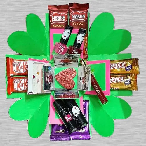 Triple Layer Explosion Box of Chocolates Cosmetics n Photos