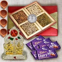 Marvelous Diwali Gift of Cadbury Chocolates N Dry Fruits