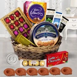 Delightful Chocolates Gift Basket for Diwali