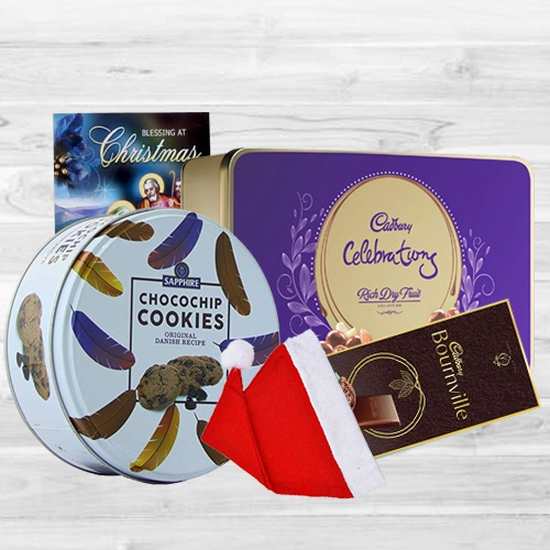 Marvelous XMas Chocos N Cookies Gift Combo