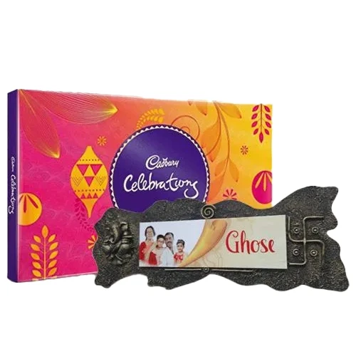 Fantastic Birthday Combo of Handmade Name Plate n Assorted Chocolates