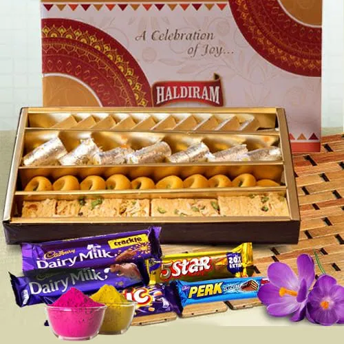 Ambrosial Sweets n Chocolates Gift Combo for Holi