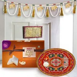 Tempting Haldiram Sweets N Decorative Bandhanwar Combo