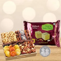 Blissful Haldiram Soan Papdi n Dry Fruits Free Coin