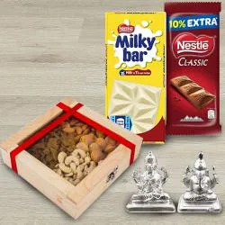 Sublime Gift Box of Dry Fruits n Nestle Chocolates Idol