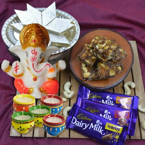 Appealing Haldiram Sweets N Cadbury Chocolate Combo