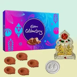 Pious Laxmi Ganesh Mandap n Cadbury Celebration with Free Coin n Diya