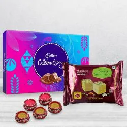 Tasty Haldiram Soan Papdi with Chocolates n Matka Diya
