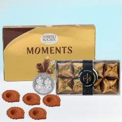 Finest Pyramid Baklawa with Rocher Moments Free Coin n Diya