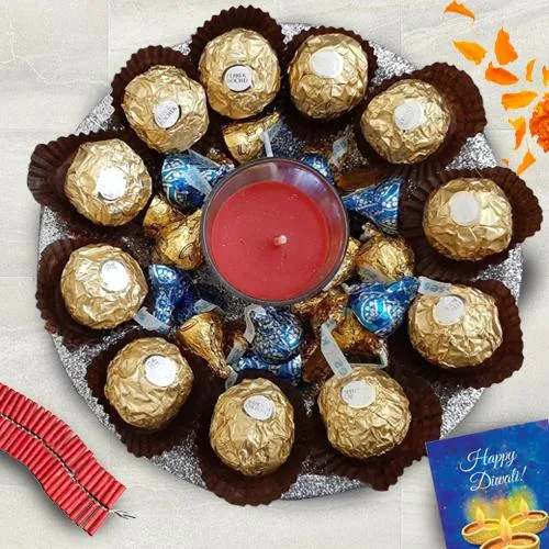 Superb Diwali Chocolates Thali