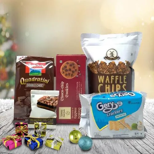 Scrumptous Waffers Waffles Cookies n Crackers Gift for Christmas