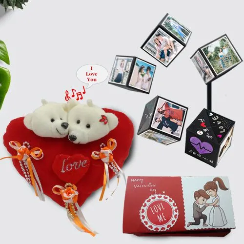 Terrific Personalized Photo PopUp Box with Musical Heart