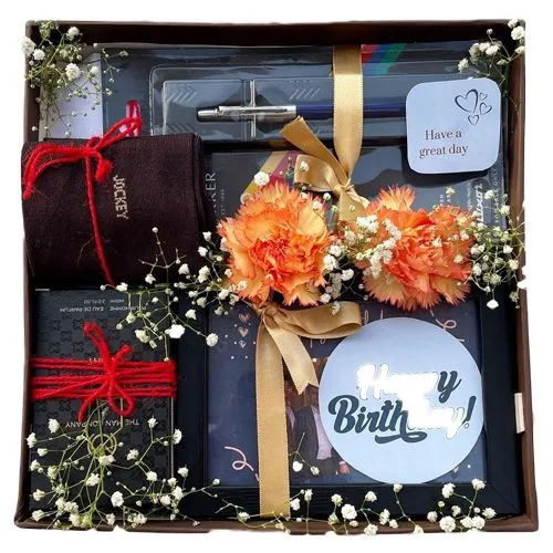 Marvelous Birthday Goodies Gift Box for Men