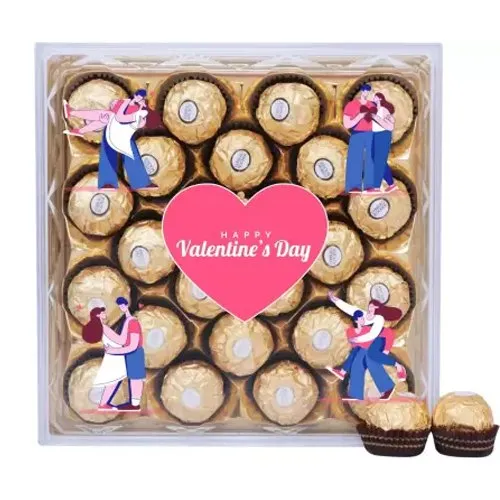 Trendsetting Valentines Day Ferrero Rocher Customized Box