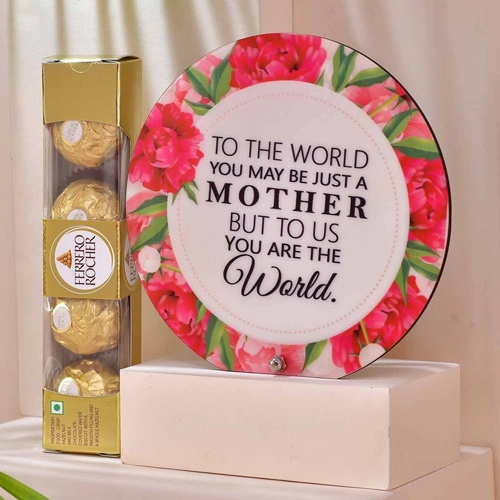 Trendy My World Combo Gift for Mothers Day