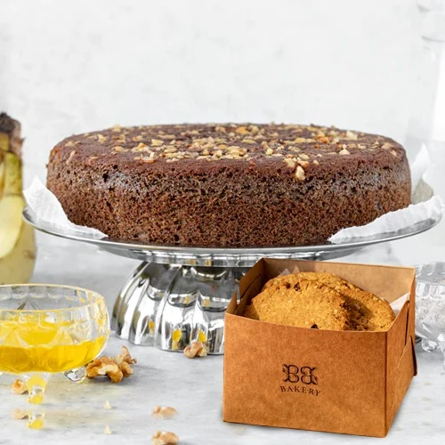 Bountiful Walnut Cake N Cookies Express Love Hamper