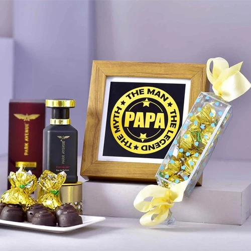 Special Combo of Dad Frame with Chocolate N Perfume