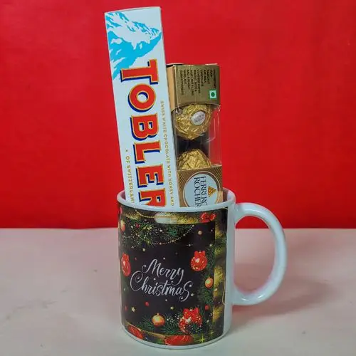 Delectable Chocolates N X Mas Mug Combo