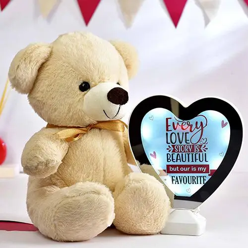 Personalized Magic Mirror N Teddy Combo