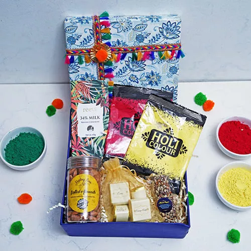 Chocolaty Bliss N Holi Colour Hamper