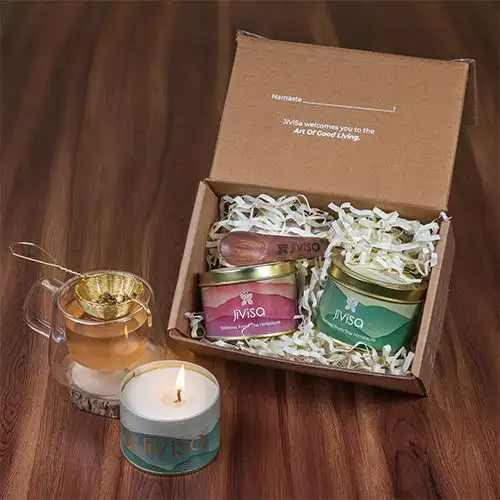 Soothing Tea  N  Candle Gift Set