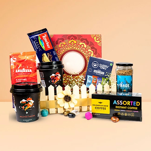 Exquisite Coffee N Chocolate Gift Hamper