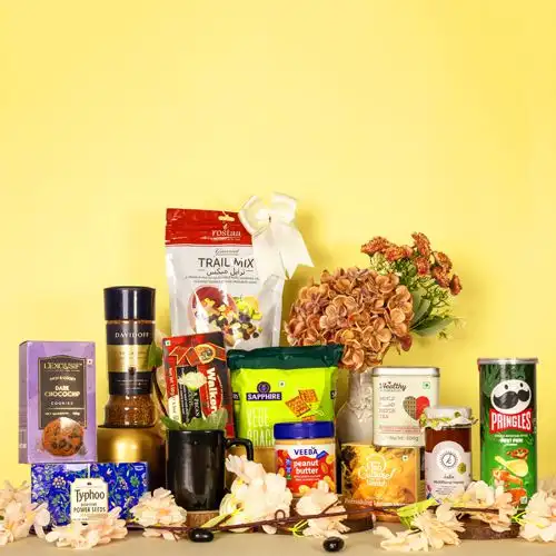 Deluxe Healthy Snacks  N  Tea Assortment