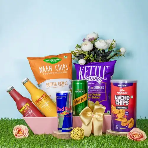 Decadent Cocktail Mixer N Gourmet Snacks Box