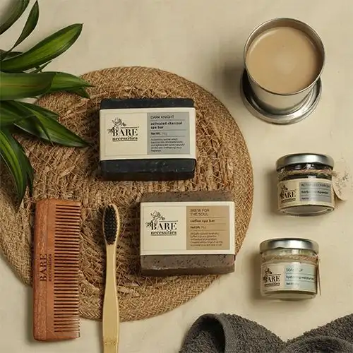 Bare Necessities Pure Indulgence  Coffee  N  Charcoal Spa Kit