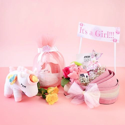 Pink Dreams Newborn Gift Basket