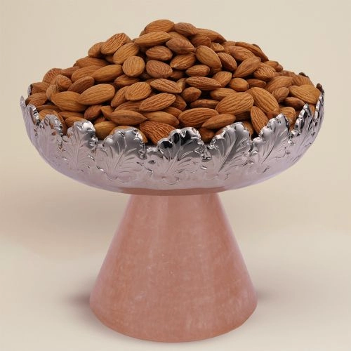 Gourmet Almonds in Decorative Bowl