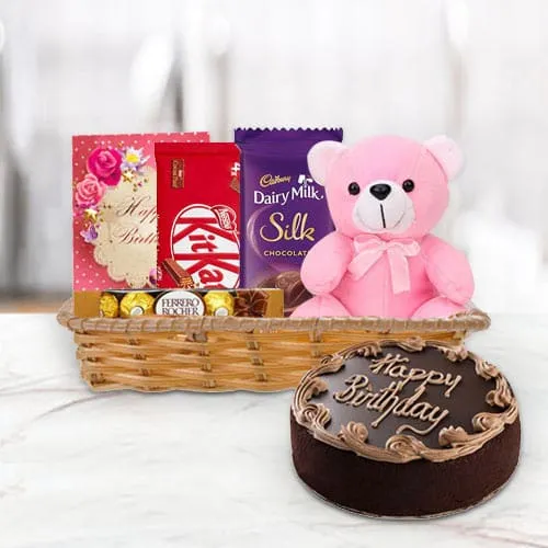 Cute Chocolaty Bonanza with Cake