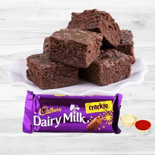 Delicious Cadbury Crackle N Brownie