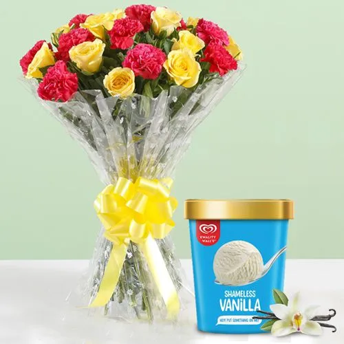 Radiant Mixed Blooms N Walls Vanilla Ice Cream