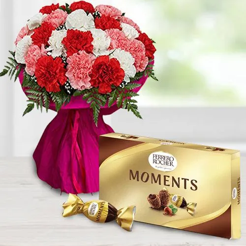 Carnations Grace With Ferrero