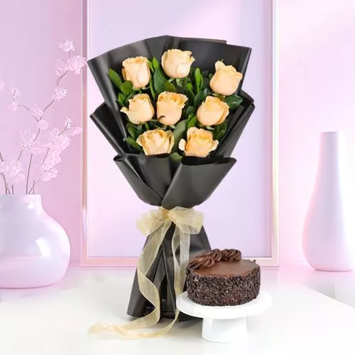 Elegant Roses N Truffle Cake Treats