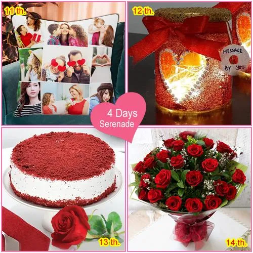 Exquisite Be My Valentine 4 Days Serenade Gift