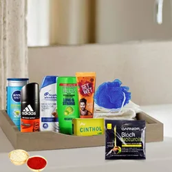 Bright Little Luxury Pamper Hamper with free Roli Tilak and Chawal