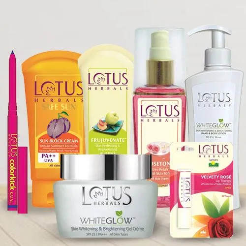 Outstanding Basket of Lotus Goodies