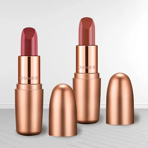 Wonderful Chambor Nutty Caramel N Dusty Rose Lipstick