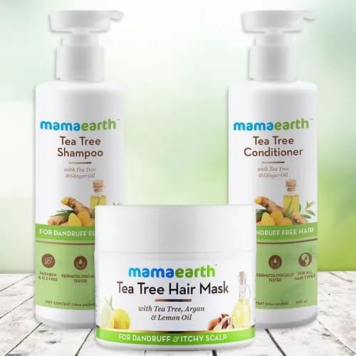 Gorgeous Look Mamaearth Tea Tree Anti Hair Freez Spa Kit